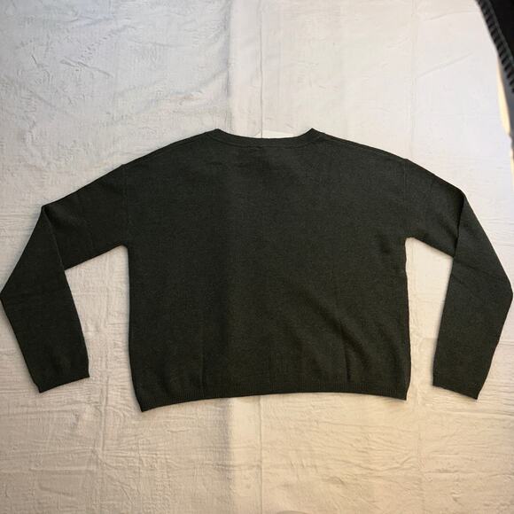 Lisa Yang Abby Cardigan Button V Neck 100% Cashmere Olive Green Size 0 XS NWT - Picture 10 of 16